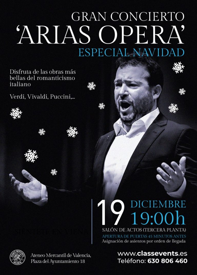 Lee más sobre el artículo Concierto «Arias Ópera» Especial Navidad 2026