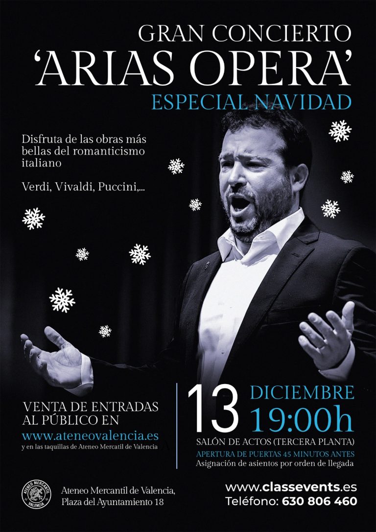 Lee más sobre el artículo Concierto «Arias Ópera» Especial Navidad 2025